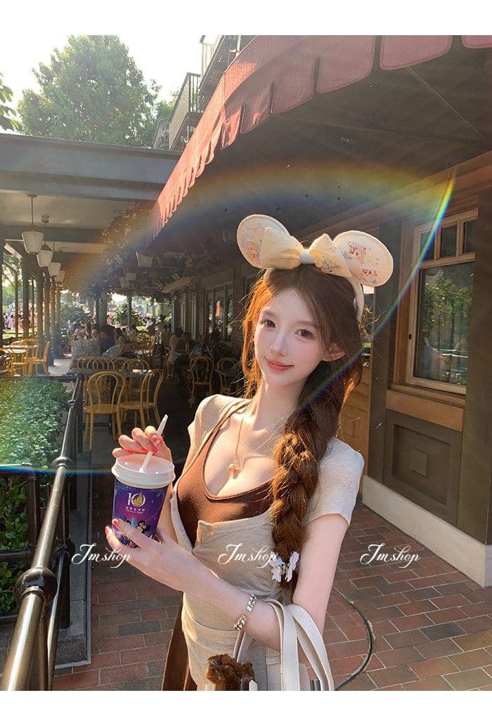 양모 대 u 칼라 비스듬한 진자 허리 수축 핫걸 단추 티셔츠 순수한 욕망 행침 목 니트 슬립 플리츠 스커트 여름 투피스 세트 상세 이미지 23
