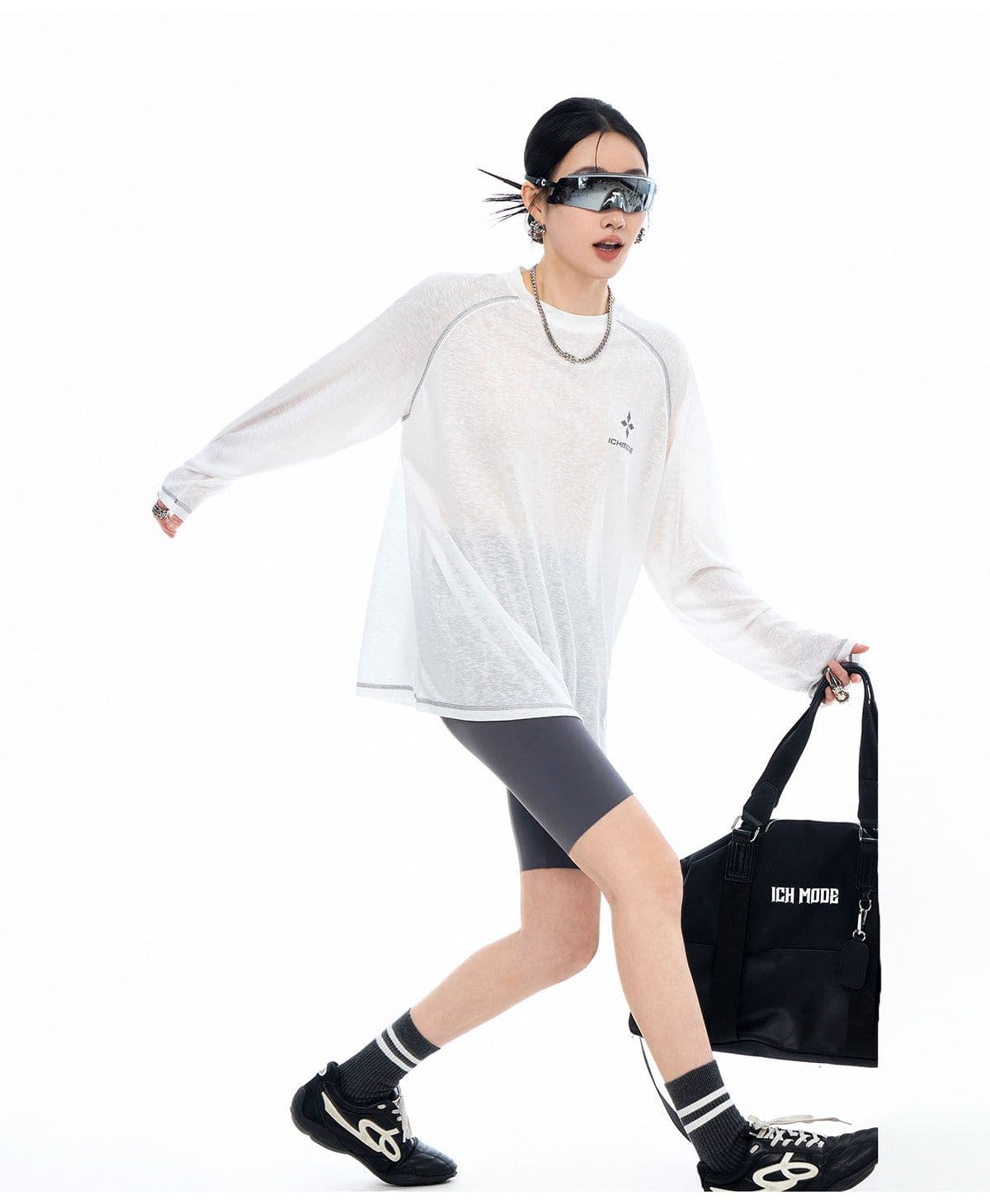 자외선 차단 의류 원단 대나무 마디 리브 블라우스 맨위 물리학 자외선 차단 긴팔 티셔츠 여성 차가운 센스 여름 마이크로 ~을 통해 상세 이미지 13
