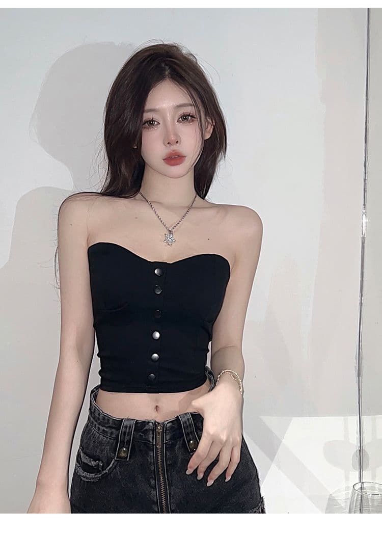 실사 흔들어서 톤 주간 고양이 품질 섹시함 포장 가슴 맨위 여성 보트넥 오프숄더 타이트 디스플레이 가슴 조끼 상세 이미지 11