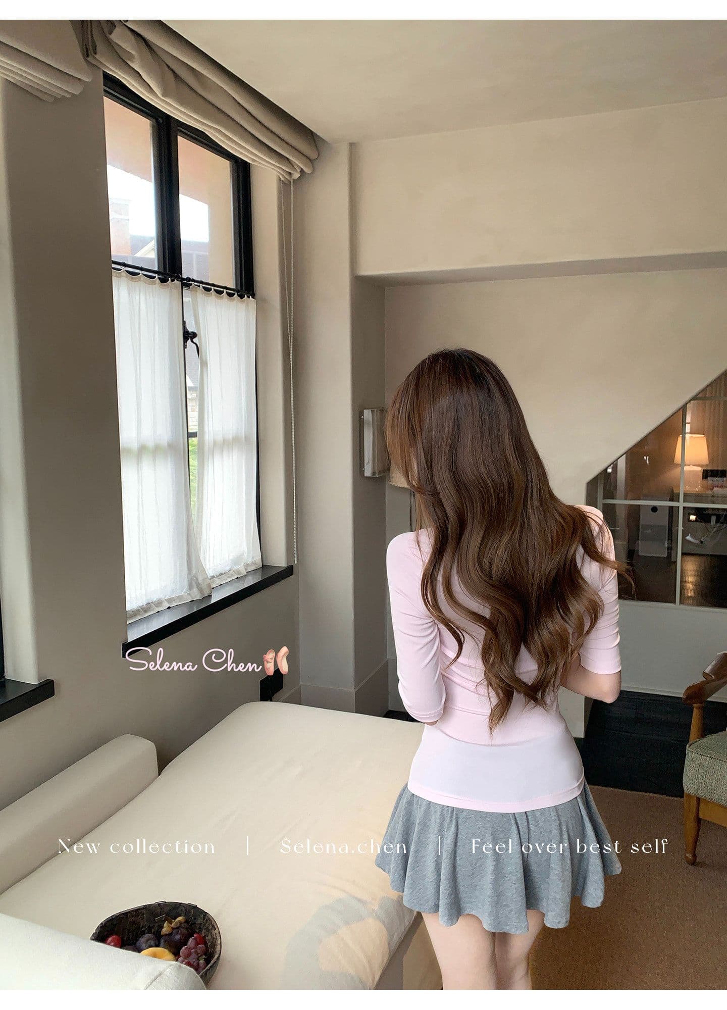 260 그램 사람들 면 페이크 레이어드 중간 소매 티셔츠 여성 여름 몸매 가꾸기 슬림해 보이는 디자인 센스 다용도 캐주얼 맨위 트렌디 상세 이미지 8
