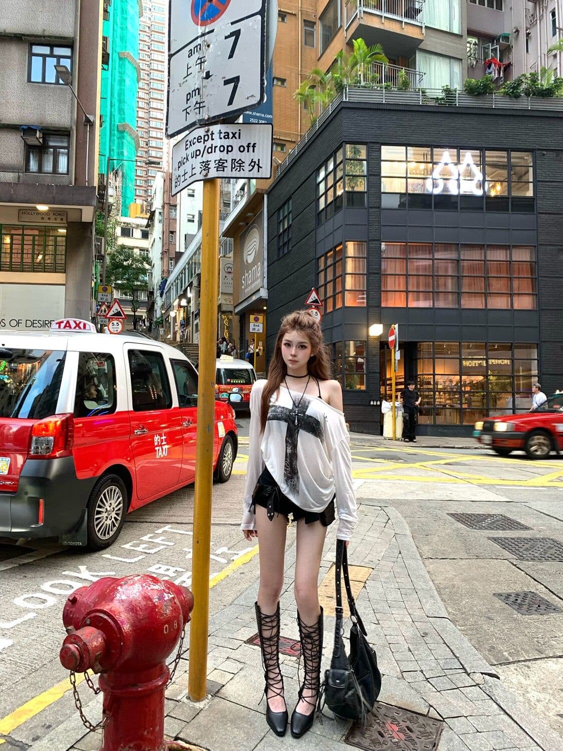원본 주간 실크 빛 아시아 인 바람 느긋한 십자가 블라우스 여성 여름 순수한 욕망 마이크로 ~을 통해 얇은 스타일 비스듬한 어깨 긴팔 상세 이미지 7