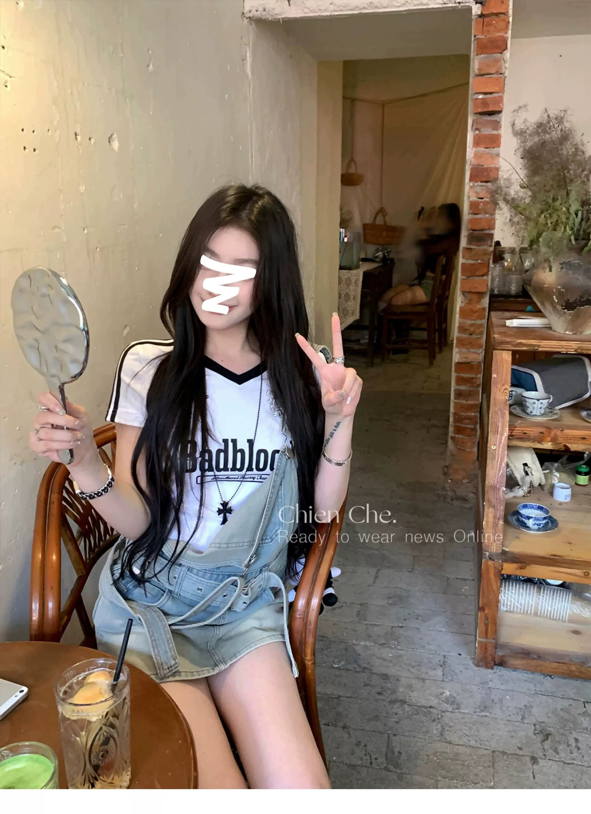 경관 그림 원본 것 순수한 욕망 타이트 맨위 여름 알파벳 프린트 루즈핏 반팔 티셔츠 여성 상세 이미지 6