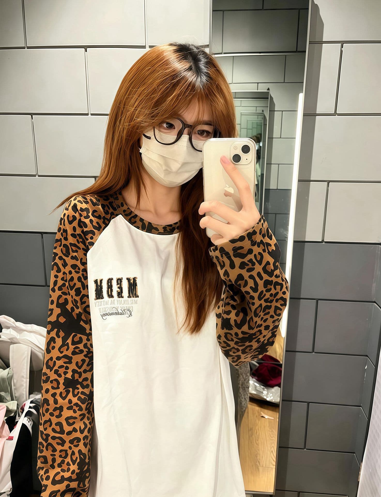 자수 패치 네리 가게 천 19 지점 220 그램 순면 긴팔 티셔츠 여성 이미지 3