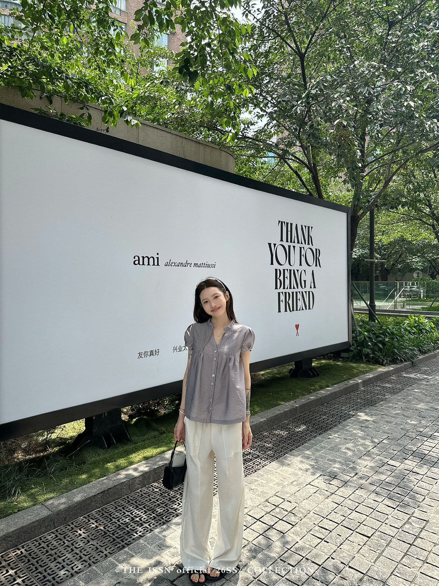 원본 원단 프릴 거품 소매 셔츠 여름 프랑스식 고급 센스 품격 루즈핏 슬림해 보이는 다용도 작은 셔츠 상세 이미지 9