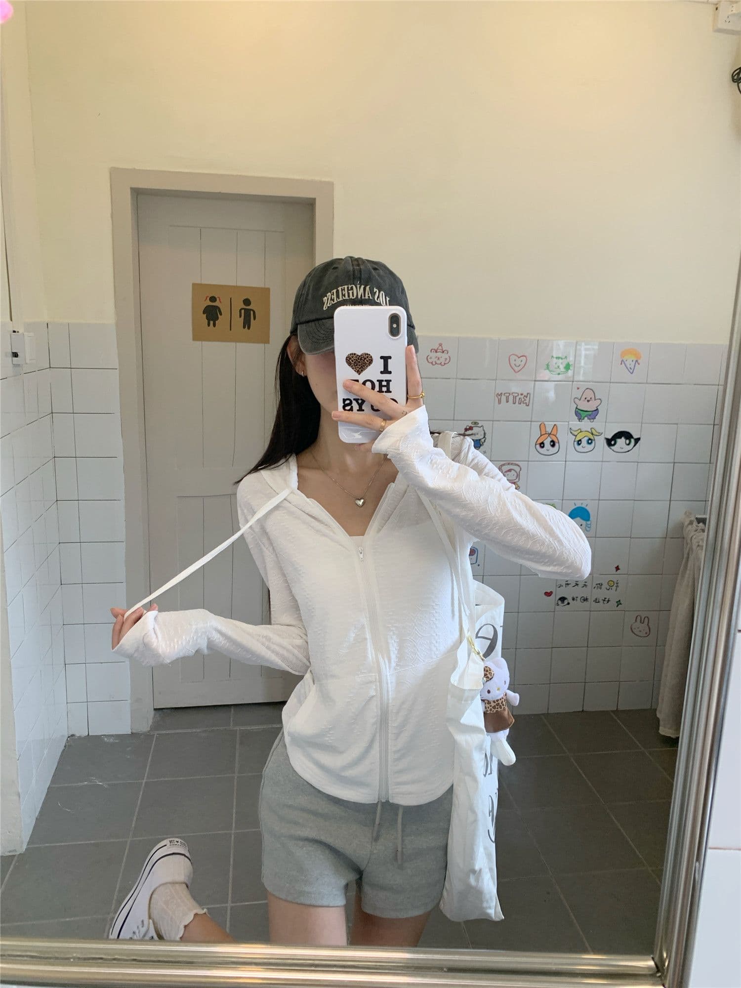 160 그램 눈꽃 면 한 부서 운동 바람 후드 긴팔 여성 코트 가을 몸매 가꾸기 슬림해 보이는 달콤한 매운맛 바람 지퍼 오픈 가디건 상세 이미지 19