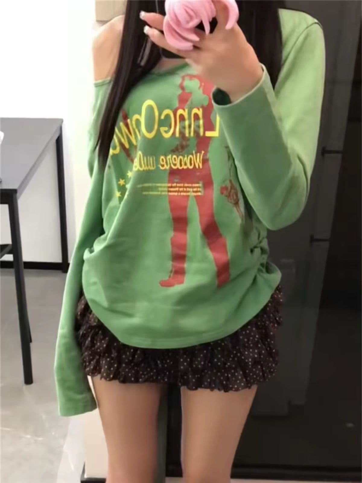 프린트 보안 버클 행침 카드 40 순면 220 그램 긴팔 s-xl 이미지 3