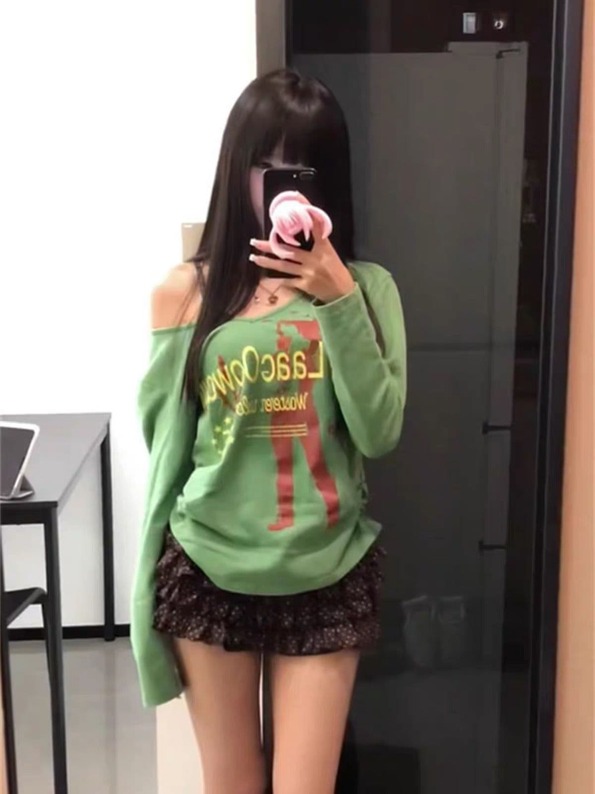프린트 보안 버클 행침 카드 40 순면 220 그램 긴팔 s-xl 이미지 4