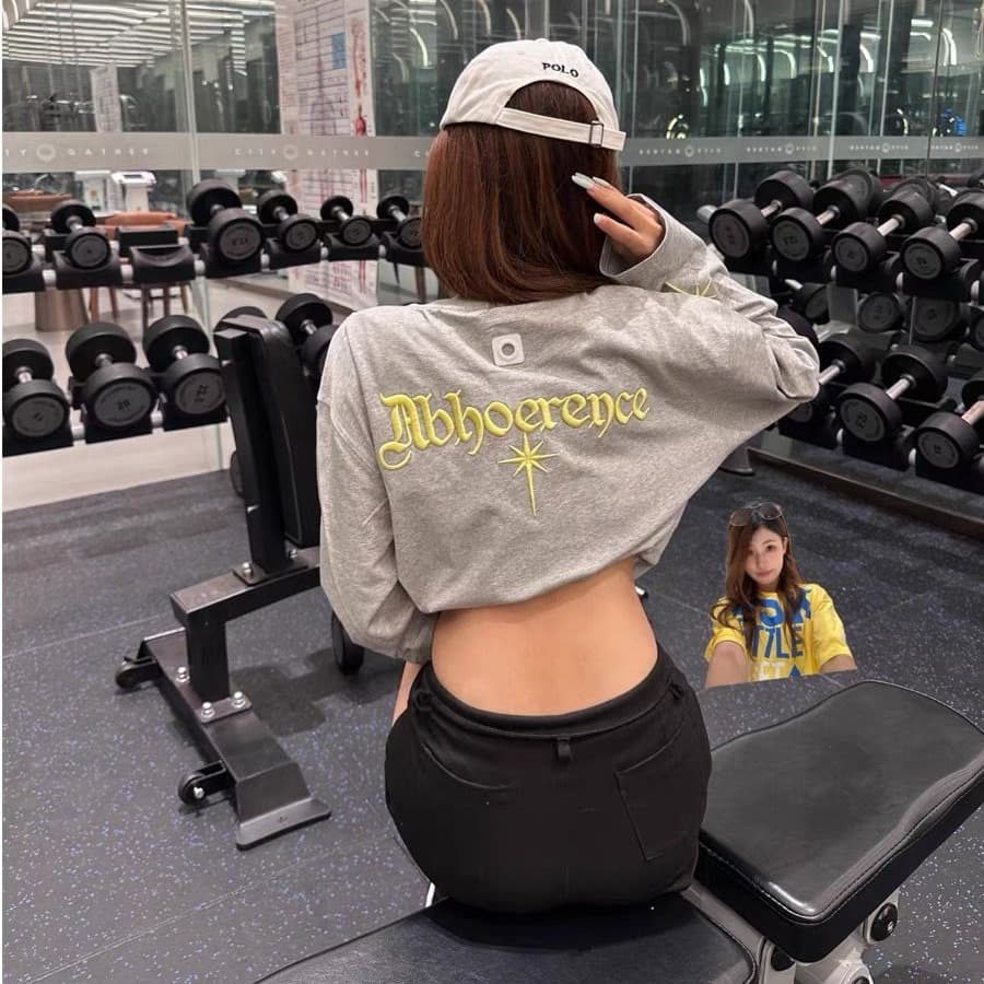 자수 네리 가게 천 보안 버클 행침 카드 순면 220 그램 긴팔 m-2xl 이미지 5