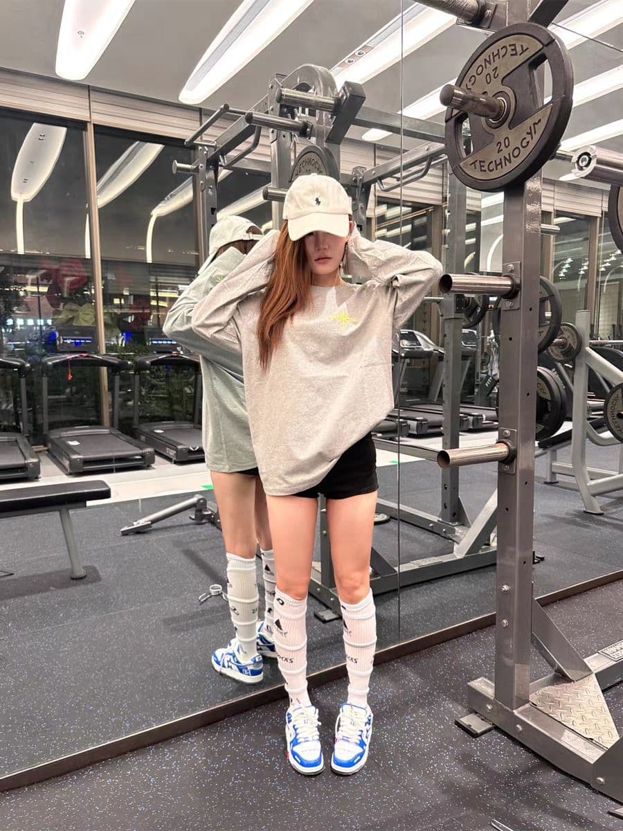 자수 네리 가게 천 보안 버클 행침 카드 순면 220 그램 긴팔 m-2xl 상세 이미지 4
