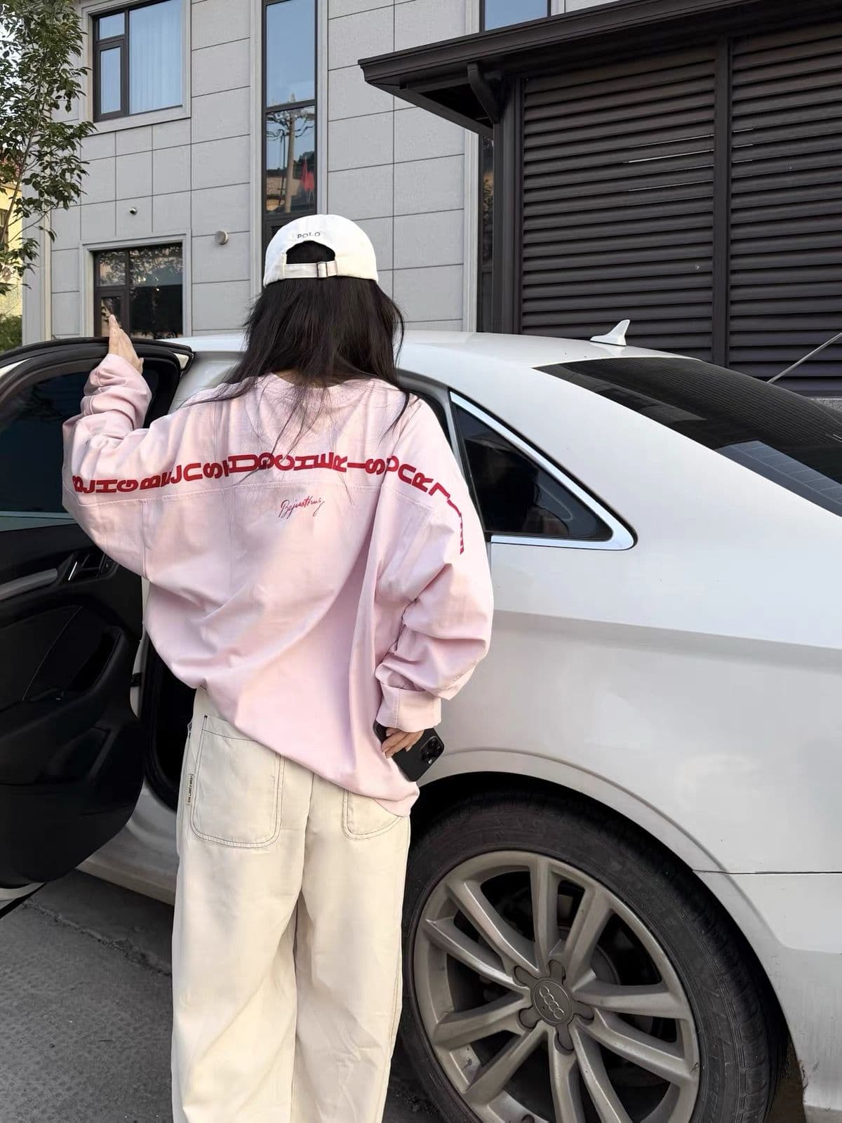 자수 네리 가게 천 19 지점 220 그램 순면 긴팔 티셔츠 남녀 상세 이미지 10
