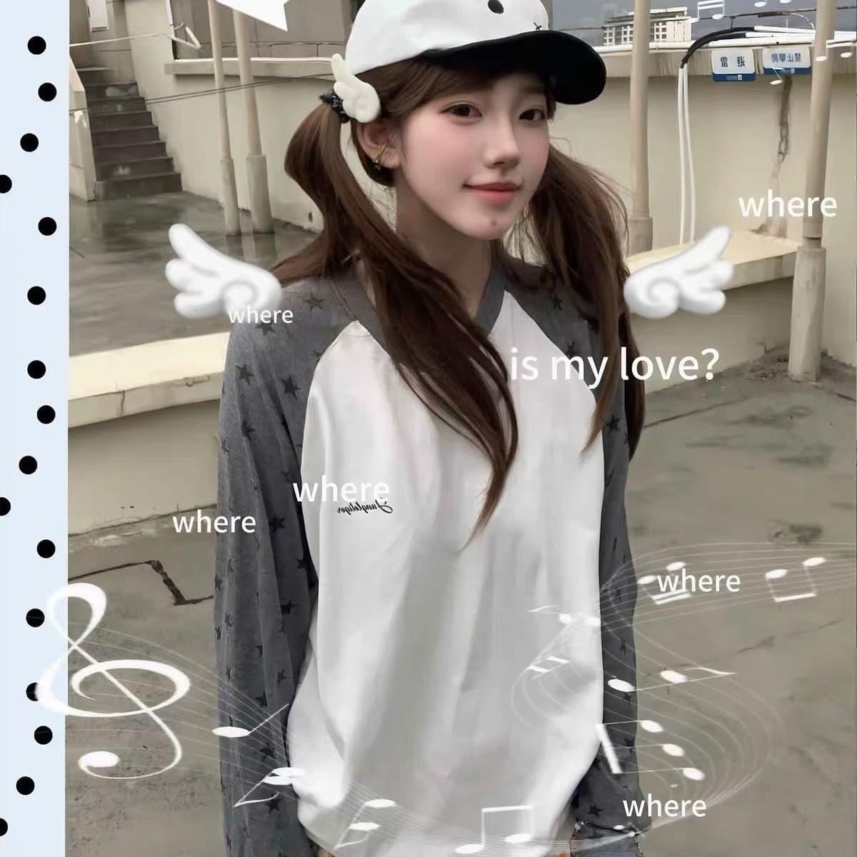좋은 품질 원본 솜씨 19 지점 220 그램 순면 긴팔 티셔츠 여성 이미지 5