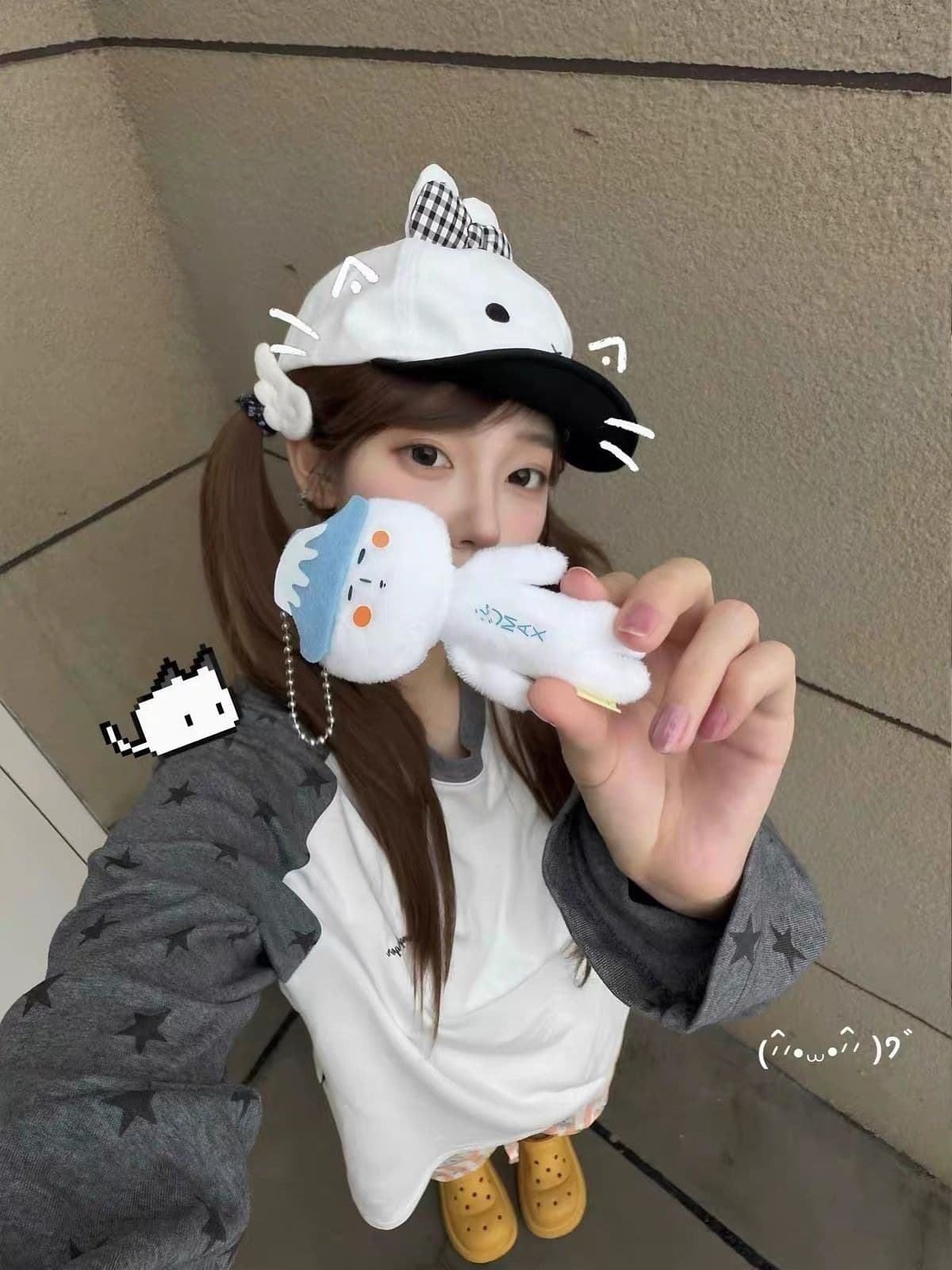 좋은 품질 원본 솜씨 19 지점 220 그램 순면 긴팔 티셔츠 여성 상세 이미지 6