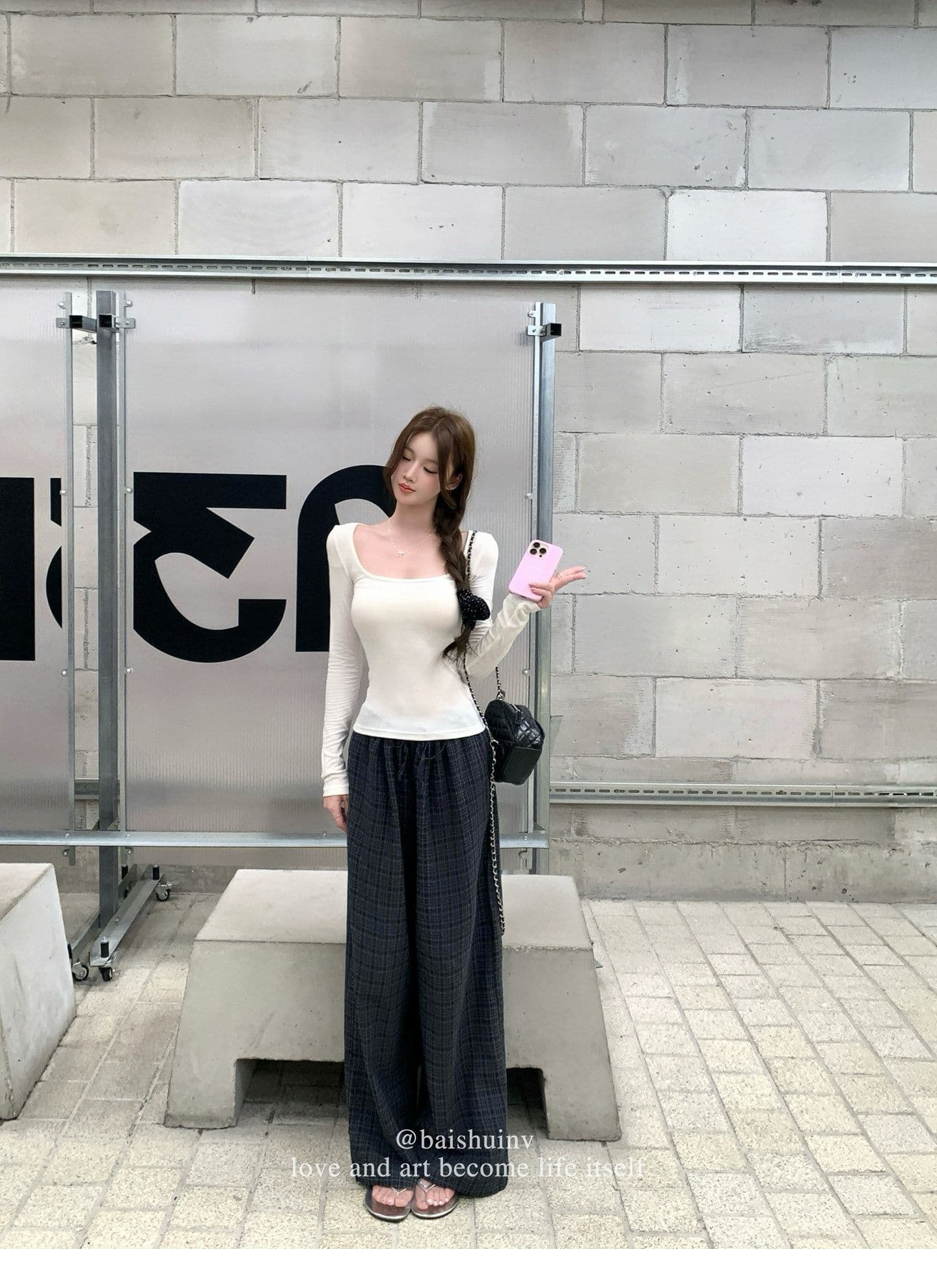 깊은 u 칼라 긴팔 티셔츠 여성 여름과 가을 얇은 스타일 한 부서 부드러운 허리 수축 핫걸 슬림해 보이는 다용도 작은 대중 스트라이프 맨위 상세 이미지 37