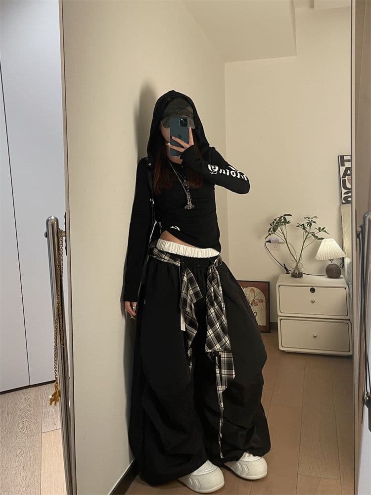 원본 눈꽃 면 자외선 차단 블라우스 Tulle 맨위 여성 여름 가을 얇은 스타일 긴팔 티셔츠 후드 몸매 가꾸기 아메리칸 핫걸 상세 이미지 3