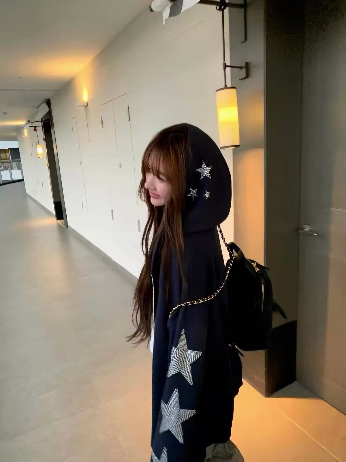 원본 핫픽스 후아 면 복합 우유 실크 티타늄 합금 지퍼 면 Luokou 350 그램 이후 패키지 칼라 이미지 3