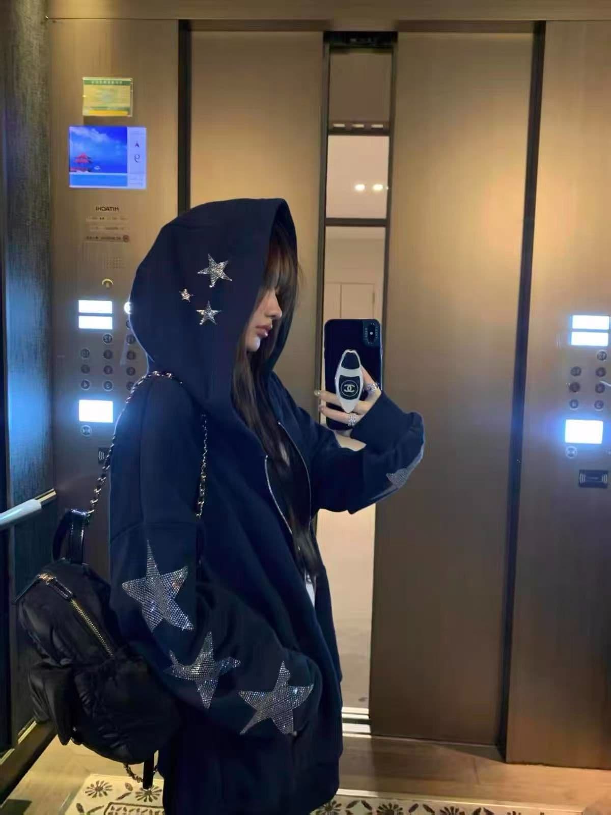 원본 핫픽스 후아 면 복합 우유 실크 티타늄 합금 지퍼 면 Luokou 350 그램 이후 패키지 칼라 상세 이미지 7