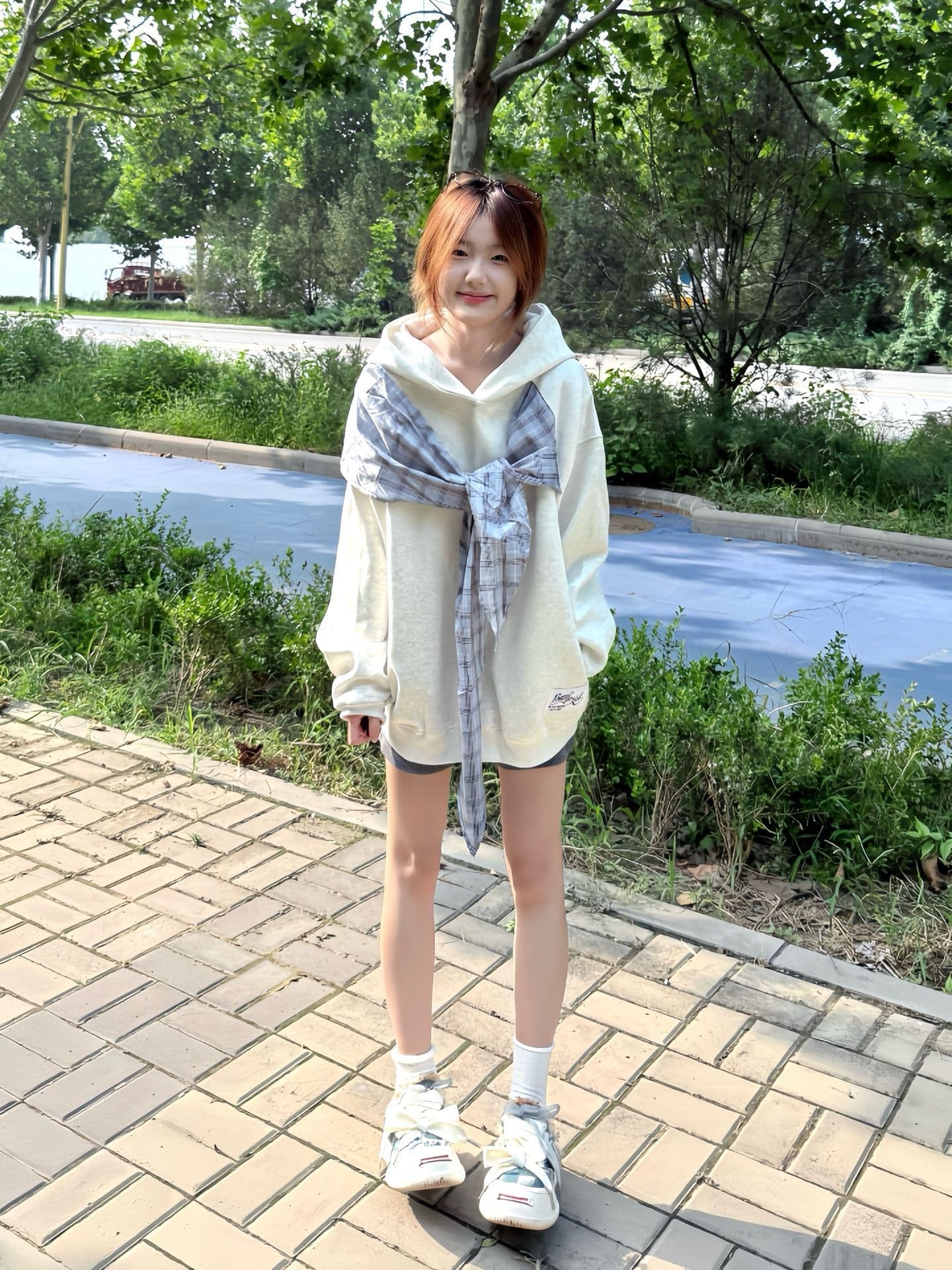 좋은 품질 원본 솜씨 광저우 체크 직물 주문 표준 순수한 Mianhua 면 후드 티 스웨터 여성