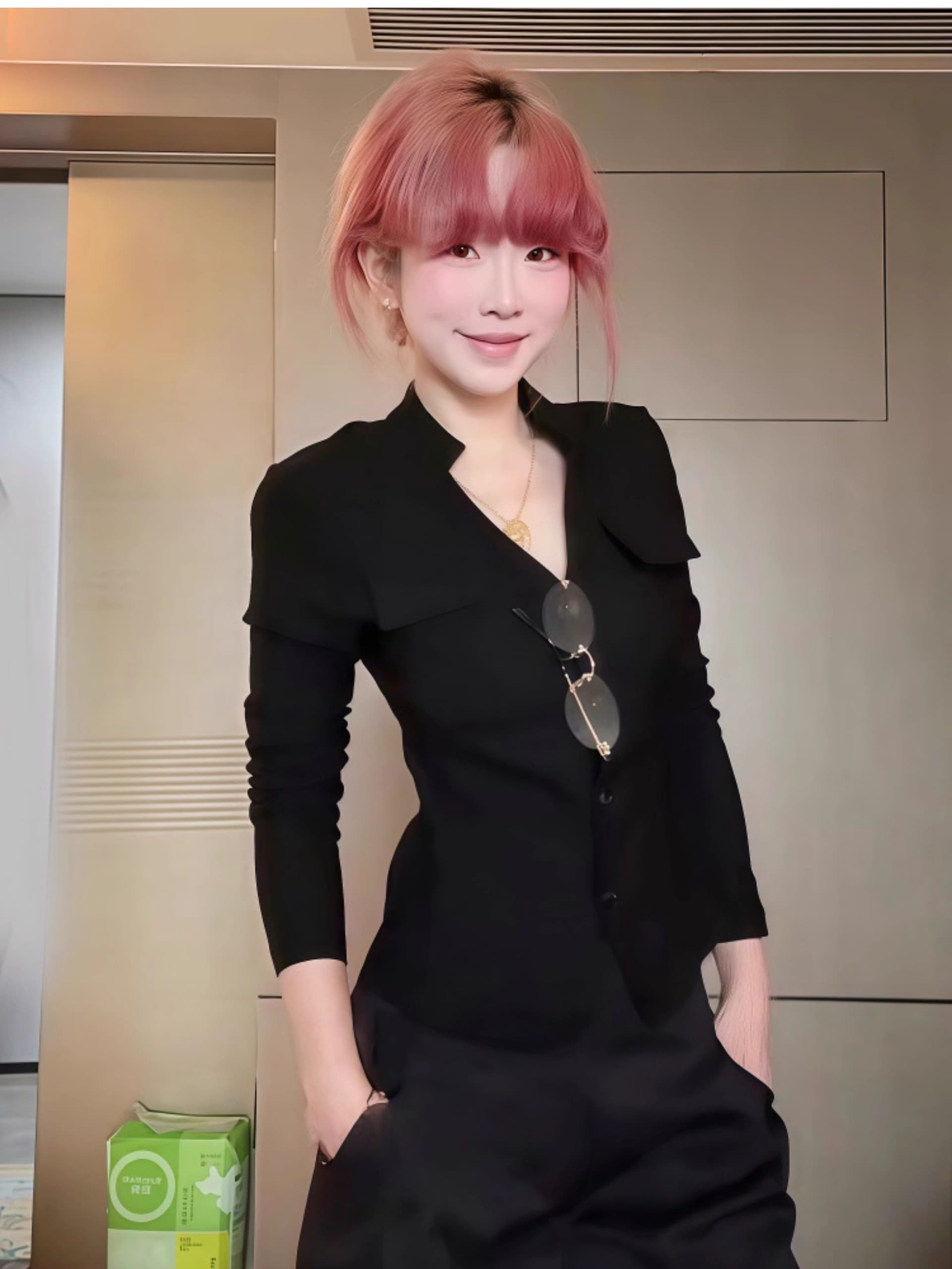 원본 원단 디자인 센스 몸매 가꾸기 슬림해 보이는 긴팔 맨위 봄 가을 새로운 고급 센스 카디건 코트 상세 이미지 4