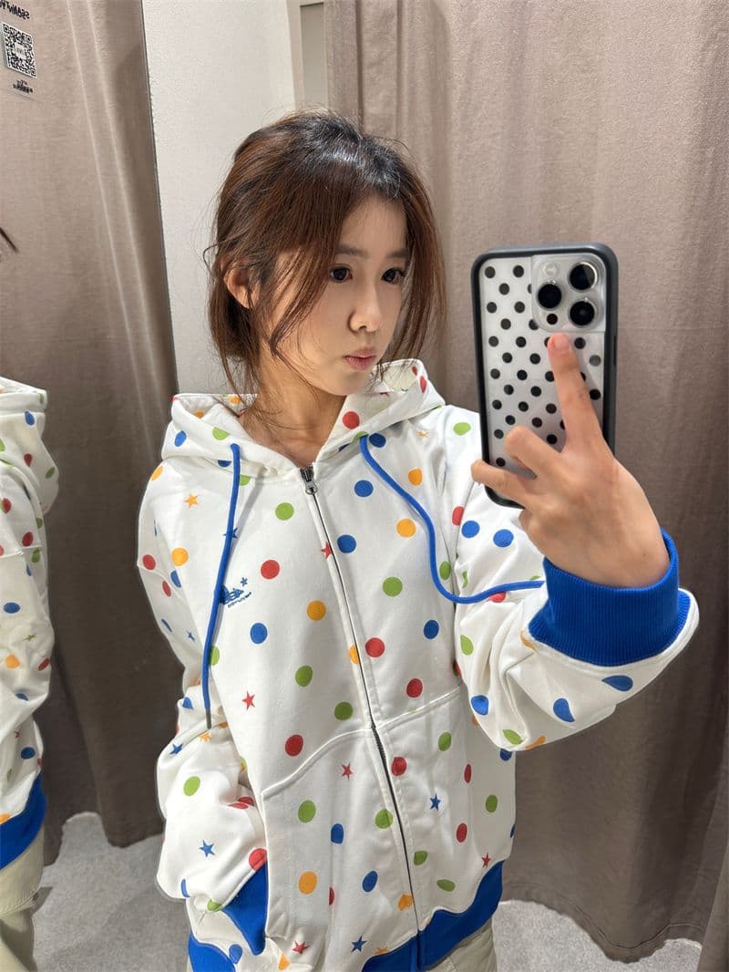 얇은 스타일 좋은 품질 원본 솜씨 순수한 Mianhua 면 복합 지퍼 후드티 여성 이미지 3
