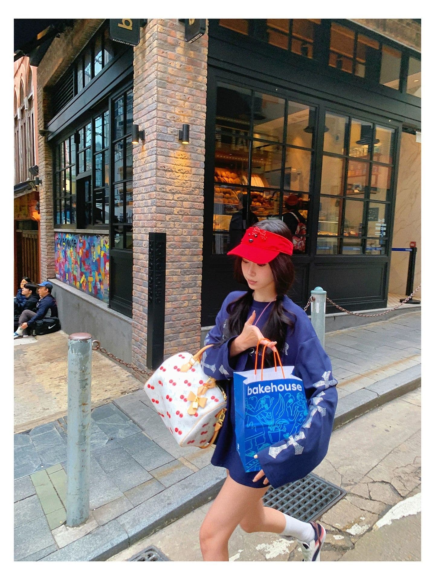 원본 것 알파벳 핫픽스 긴팔 티셔츠 여성 이른 봄 착용 가져 가라. 루즈핏 맨위 상세 이미지 19