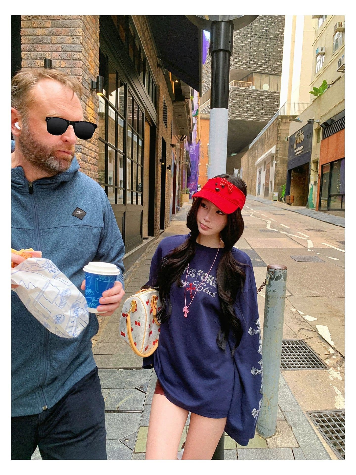 원본 것 알파벳 핫픽스 긴팔 티셔츠 여성 이른 봄 착용 가져 가라. 루즈핏 맨위 상세 이미지 24