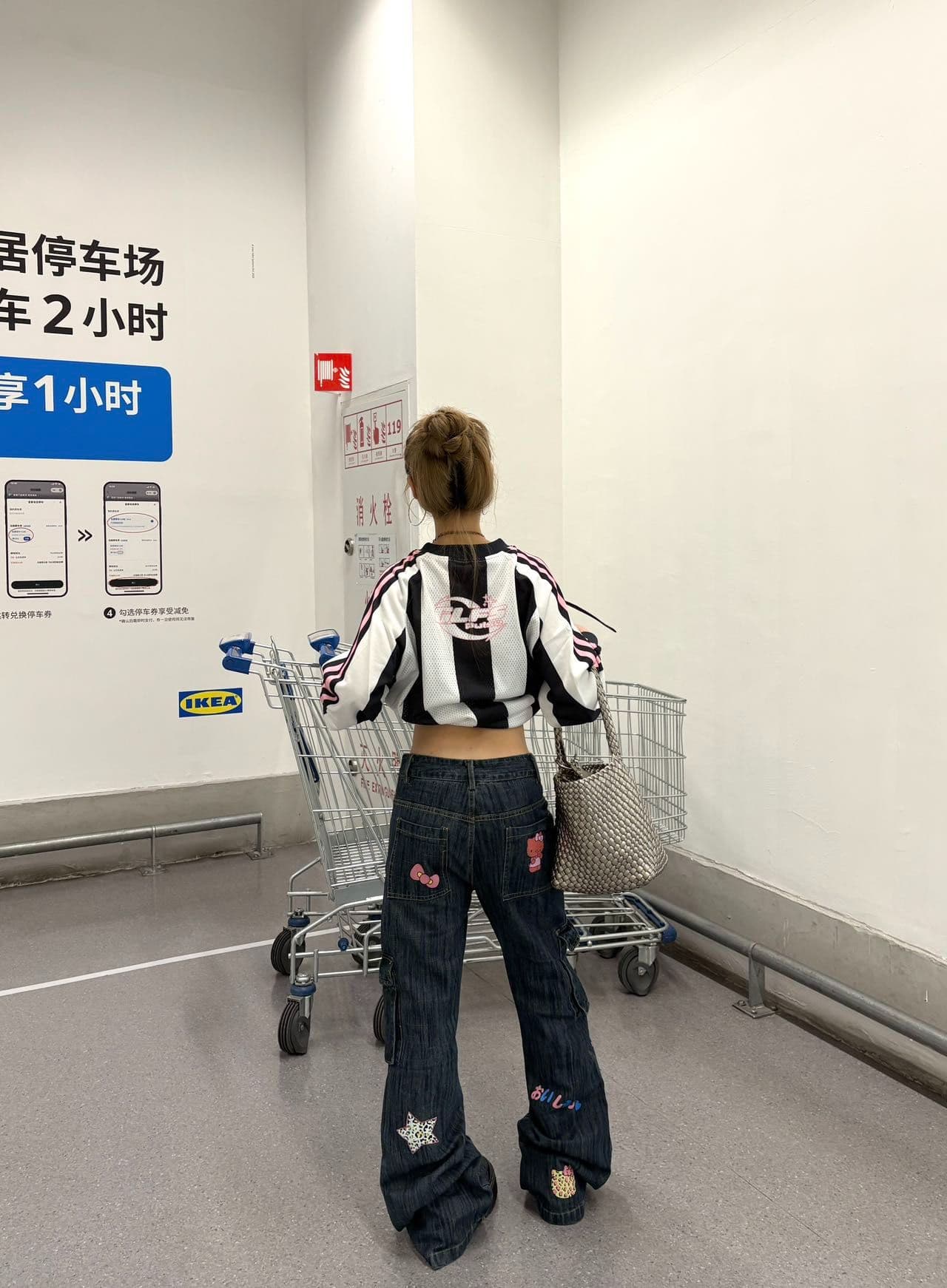 원본 솜씨 원본 저지 원단 아메리칸 높음 거리 메쉬 프린트 긴팔 티셔츠 남녀 커플 조수 브랜드 가을 상세 이미지 6