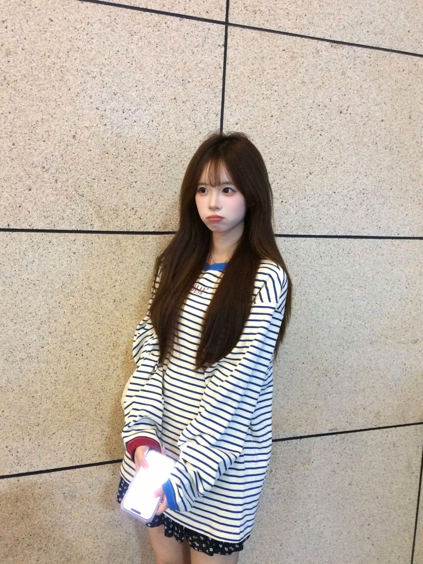 원본 솜씨 전후 프린트 광저우 원본 원단 긴팔 티셔츠 여성 상세 이미지 4