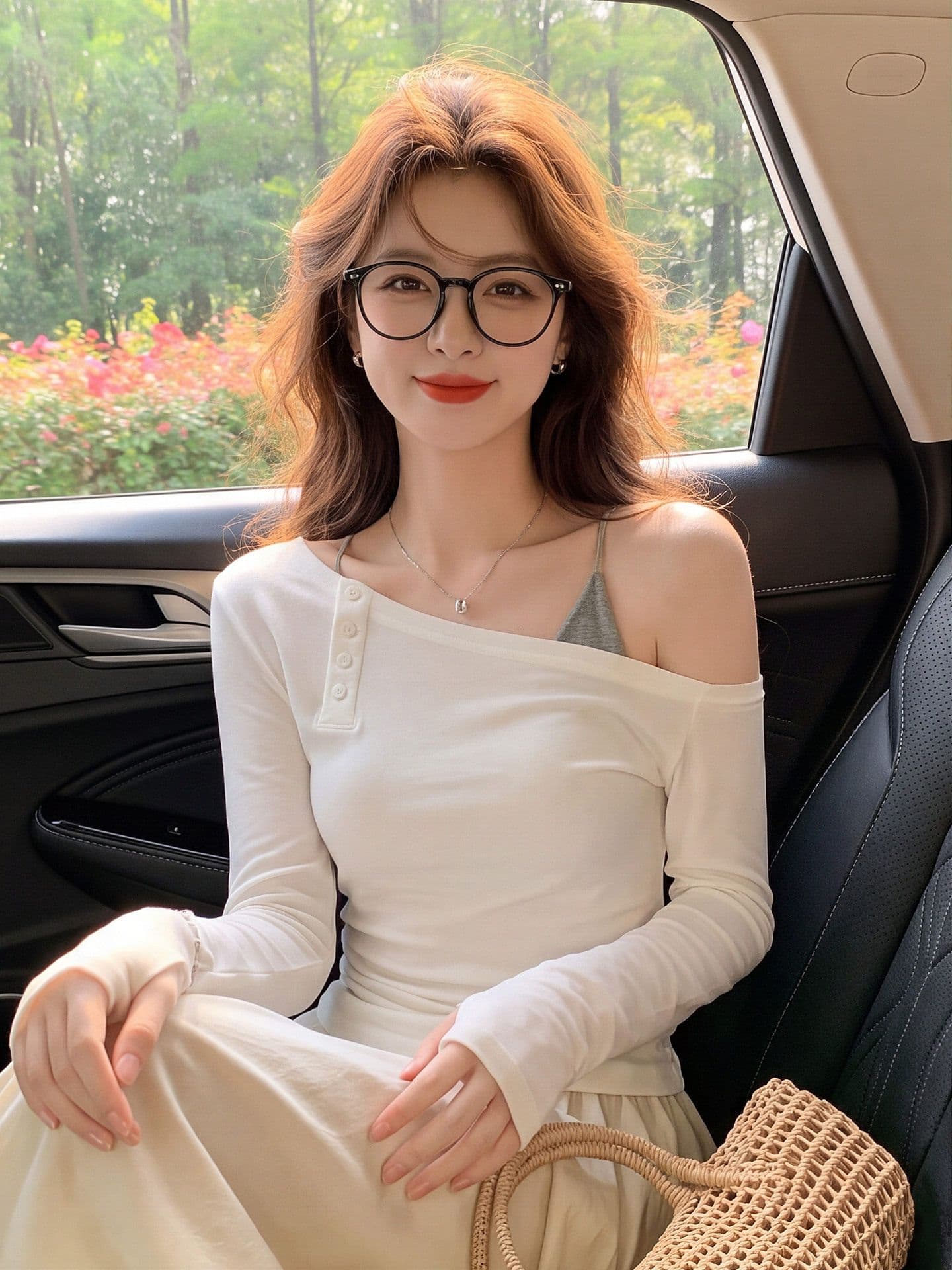 순수한 욕망 비스듬한 어깨 자외선 차단 블라우스 여성 가을 단추 주름 허리 수축 마이크로 ~을 통해 얇은 스타일 맨위 상세 이미지 2