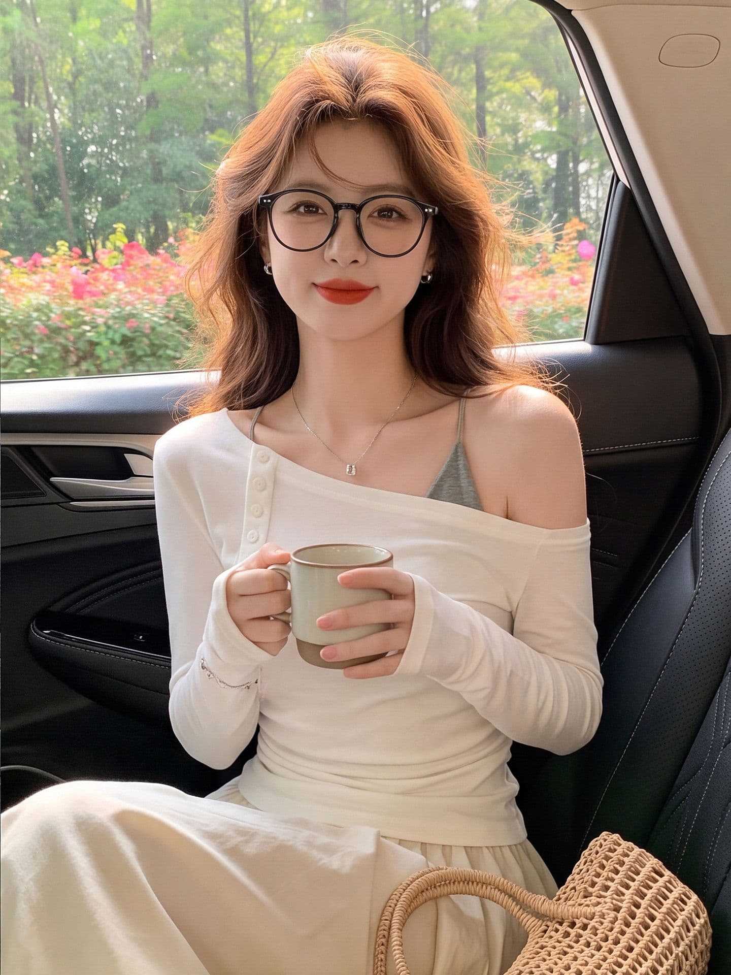 순수한 욕망 비스듬한 어깨 자외선 차단 블라우스 여성 가을 단추 주름 허리 수축 마이크로 ~을 통해 얇은 스타일 맨위 상세 이미지 3