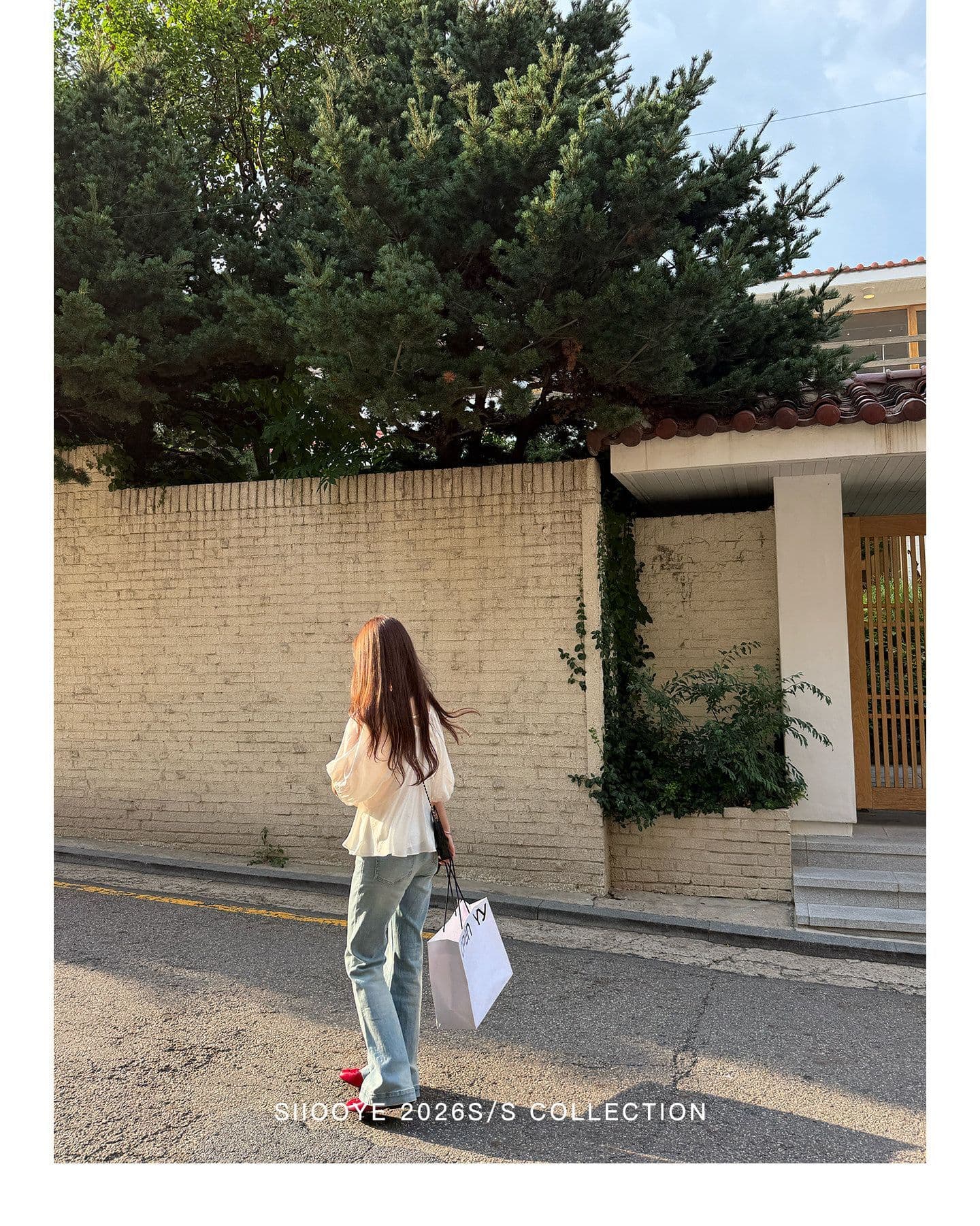 사실 투피스 세트 루즈핏 V넥 여성 셔츠 캐미솔 블라우스 쉬폰 중간 소매 맨위 상세 이미지 37