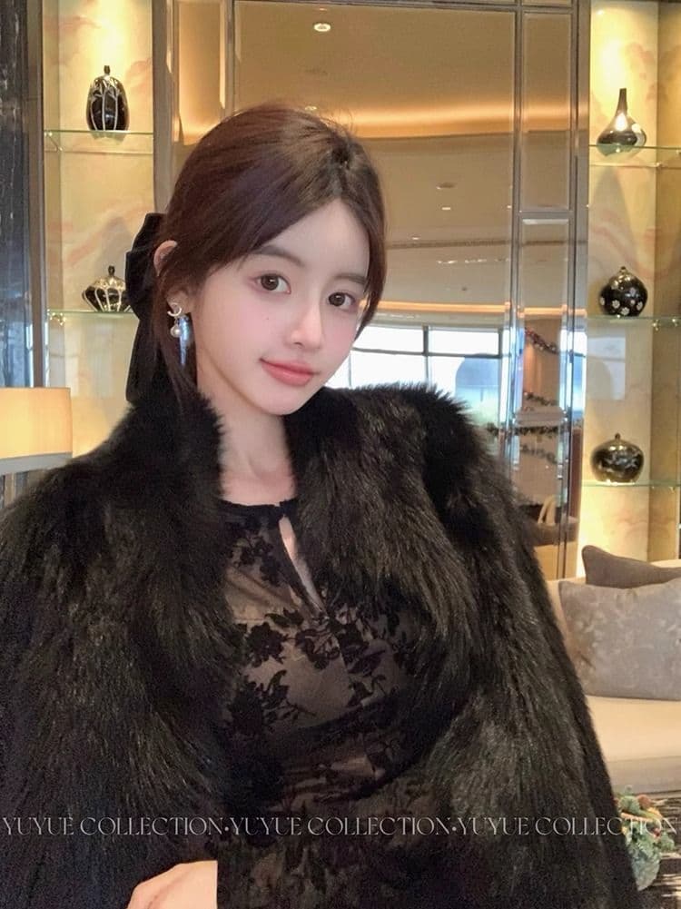 검정색 라운드 넥 만나는 긴팔 레이스 티셔츠 여성 봄 가을 품격 허리 수축 슬림해 보이는 디자인 센스 맨위 상세 이미지 11