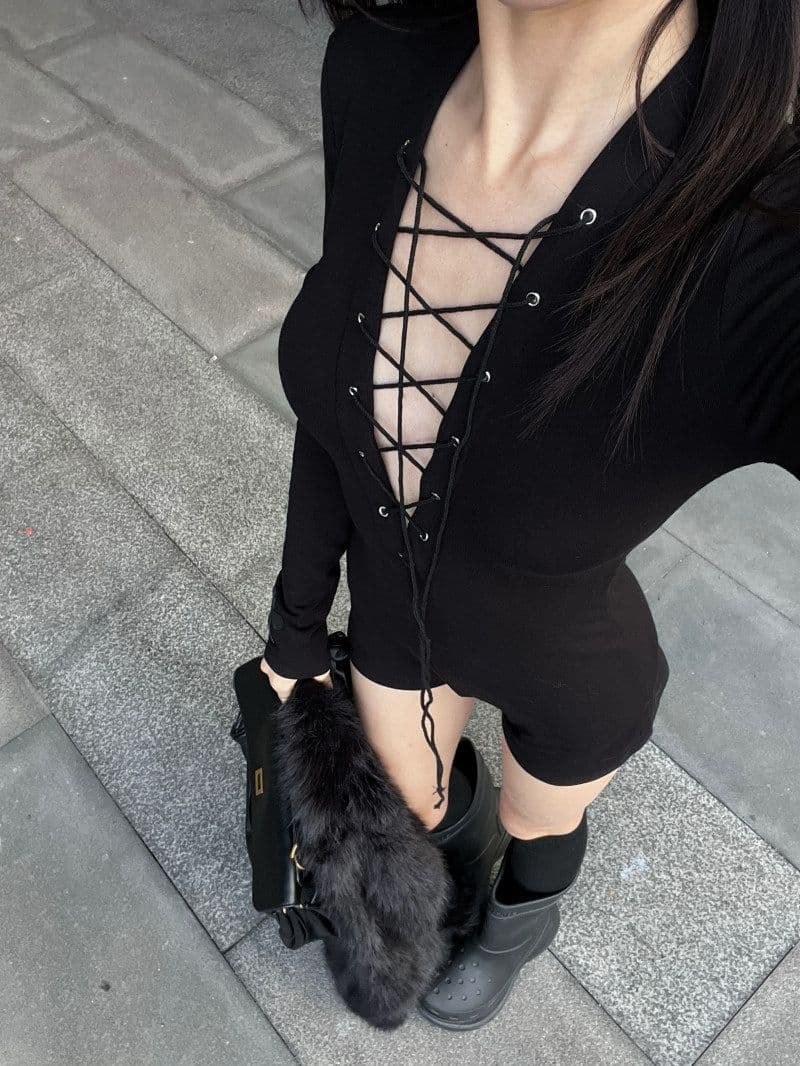 모방 면 아메리칸 핫걸 스트랩 V넥 점프 슈트 바지 여성 봄 가을 몸매 가꾸기 하이웨이스트 올인원 반바지 트렌드 상세 이미지 7