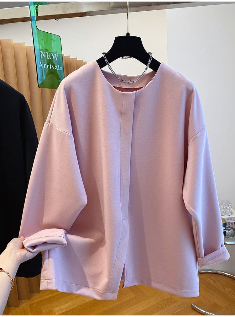 특별 빅 사이즈 300 근 디자인 센스 작은 대중 후드티 여성 가을 2026 새로운 루즈핏 맨위 상세 이미지 6