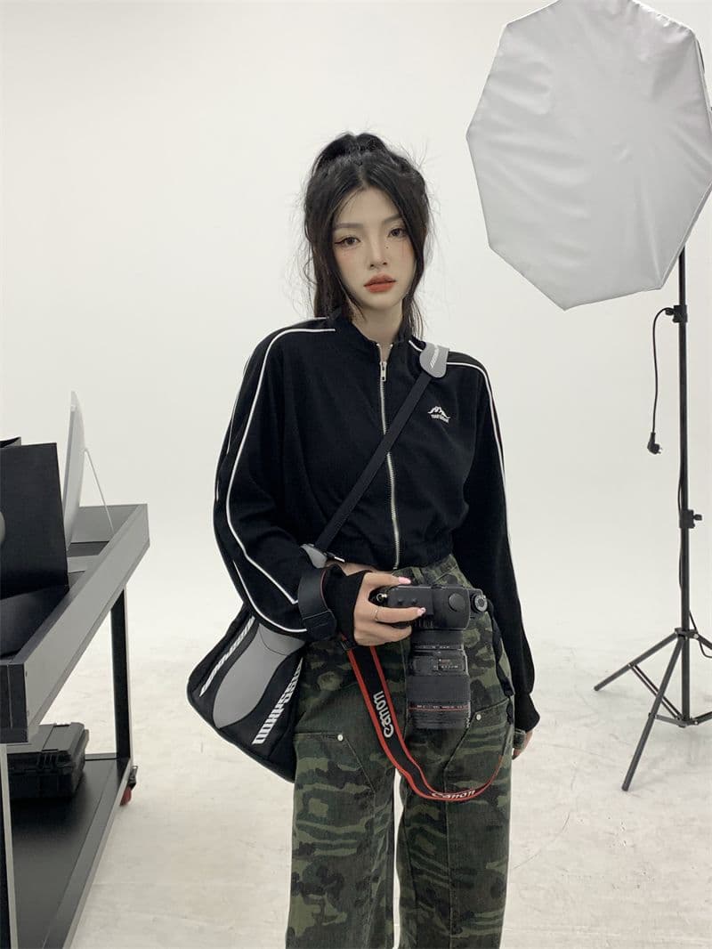 흔들어서 톤 품질 아메리칸 핫걸 얇은 스타일 재킷 가을 루즈핏 슬림해 보이는 레트로 쇼트 스타일 오픈 가디건 맨위 상세 이미지 16