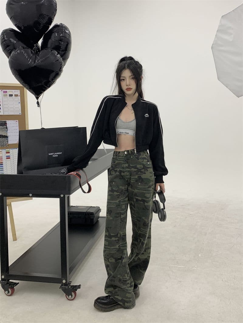 흔들어서 톤 품질 아메리칸 핫걸 얇은 스타일 재킷 가을 루즈핏 슬림해 보이는 레트로 쇼트 스타일 오픈 가디건 맨위 상세 이미지 20