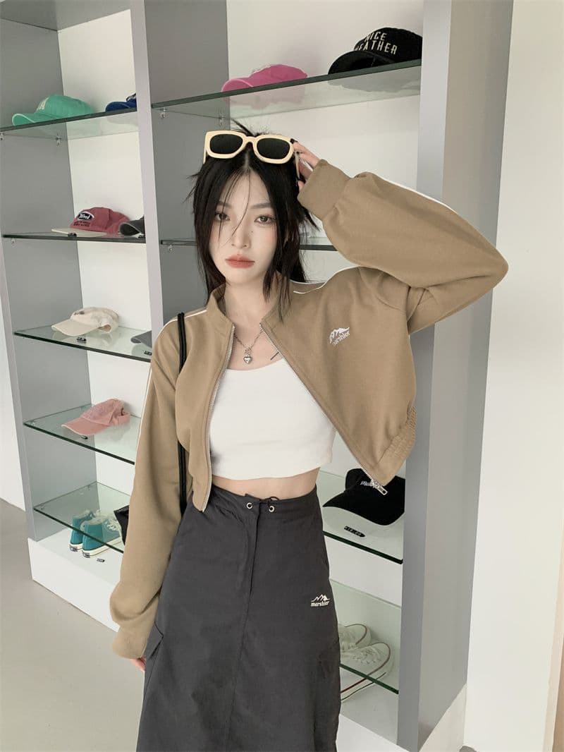 흔들어서 톤 품질 아메리칸 핫걸 얇은 스타일 재킷 가을 루즈핏 슬림해 보이는 레트로 쇼트 스타일 오픈 가디건 맨위 상세 이미지 26