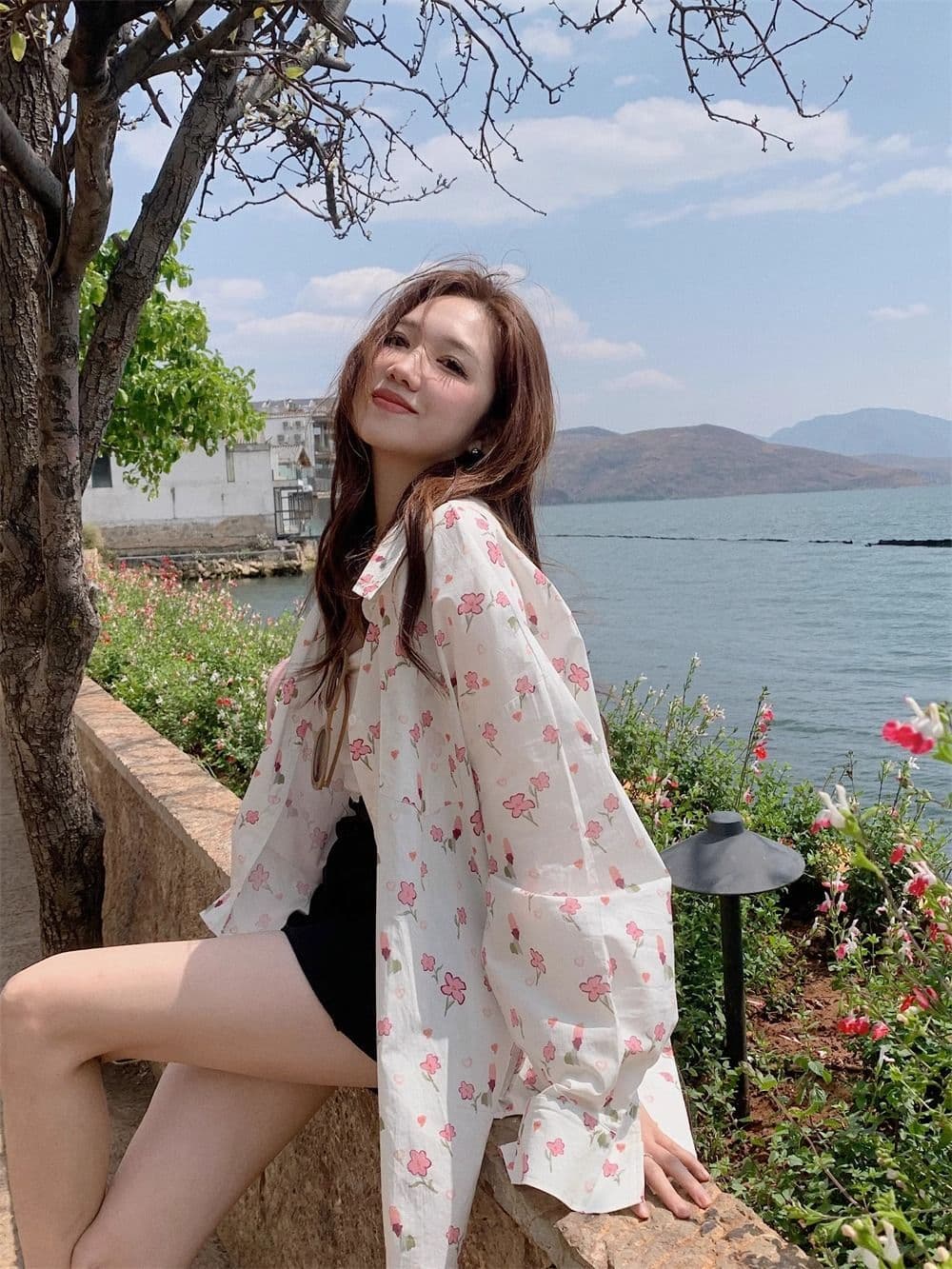 달콤함 얇은 스타일 자외선 차단 여성 셔츠 봄 가을 디자인 센스 작은 대중 셔츠 맨위 에어컨 객실 재킷 상세 이미지 11