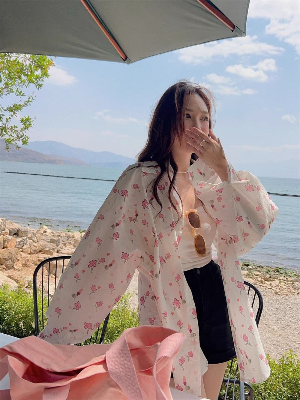 달콤함 얇은 스타일 자외선 차단 여성 셔츠 봄 가을 디자인 센스 작은 대중 셔츠 맨위 에어컨 객실 재킷 상세 이미지 14