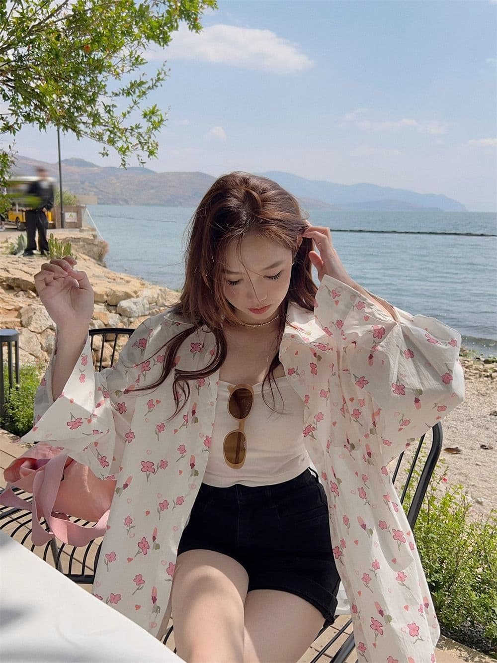 달콤함 얇은 스타일 자외선 차단 여성 셔츠 봄 가을 디자인 센스 작은 대중 셔츠 맨위 에어컨 객실 재킷 상세 이미지 17