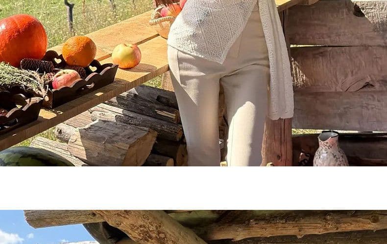 한 부서 오프숄더 레이스 긴팔 티셔츠 여성 가을 디자인 센스 불규칙 레이스업 나비 매듭 허리 수축 슬림해 보이는 맨위 상세 이미지 9
