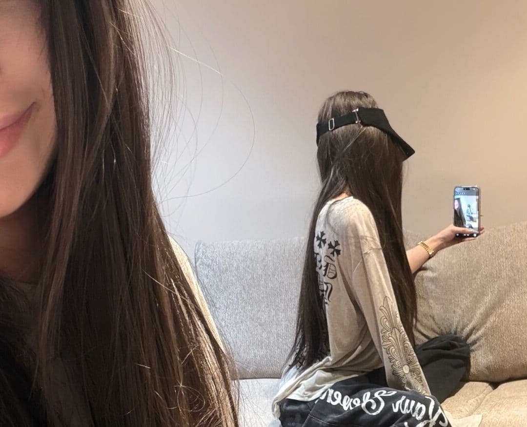눈꽃 면 레트로 섹션 산스크리트어 알파벳 마이크로 ~을 통해 블라우스 긴팔 티셔츠 여성 조기 가을 살구 색상 루즈핏 캐주얼 맨위 상세 이미지 27