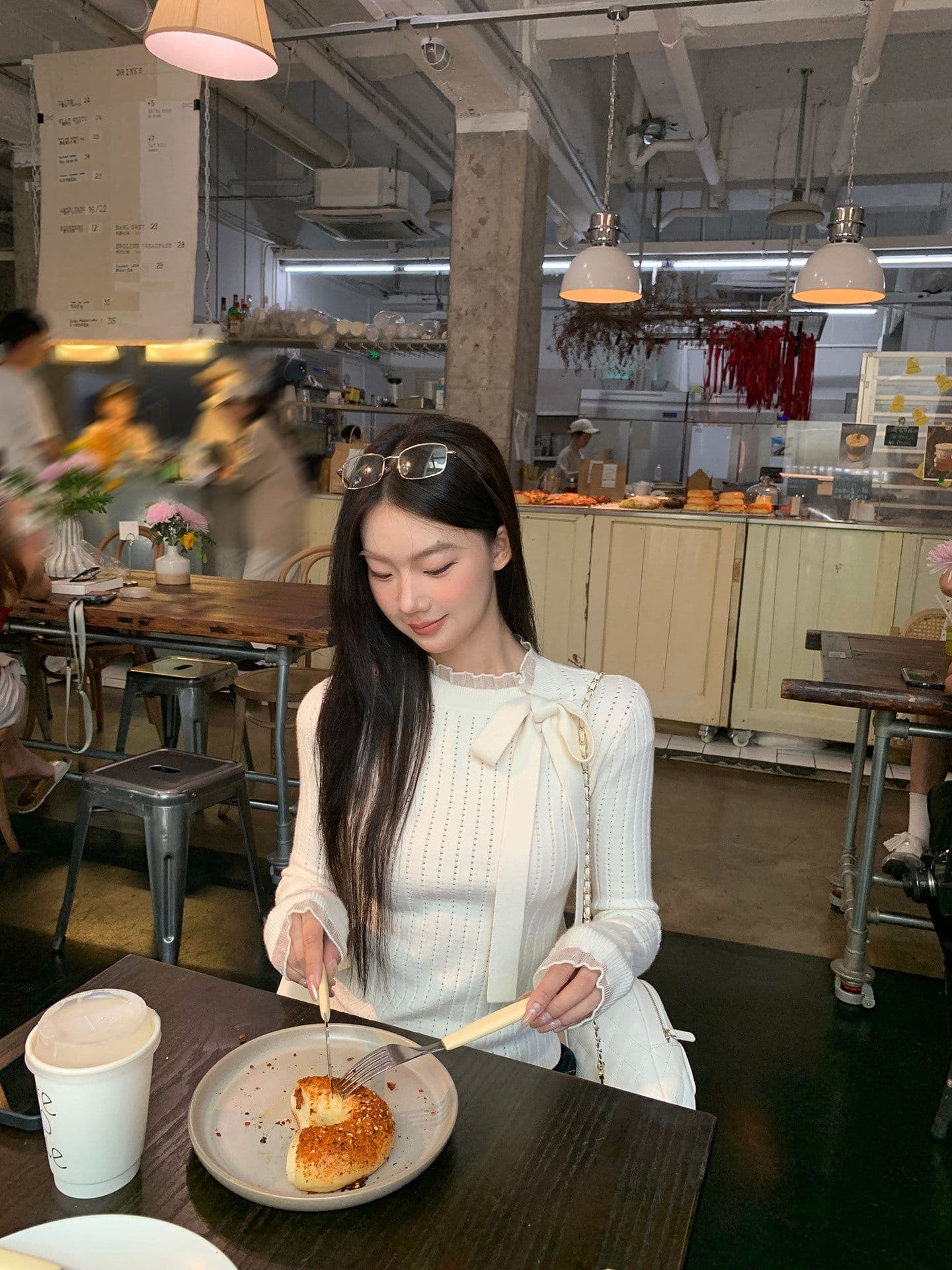 높은 품질 품질 니트 스웨터 여성 가을 한 부서 분위기 센스 맨위 순수한 욕망 몸매 가꾸기 디자인 센스 자이언트 잘 생긴 스웨터 상세 이미지 1