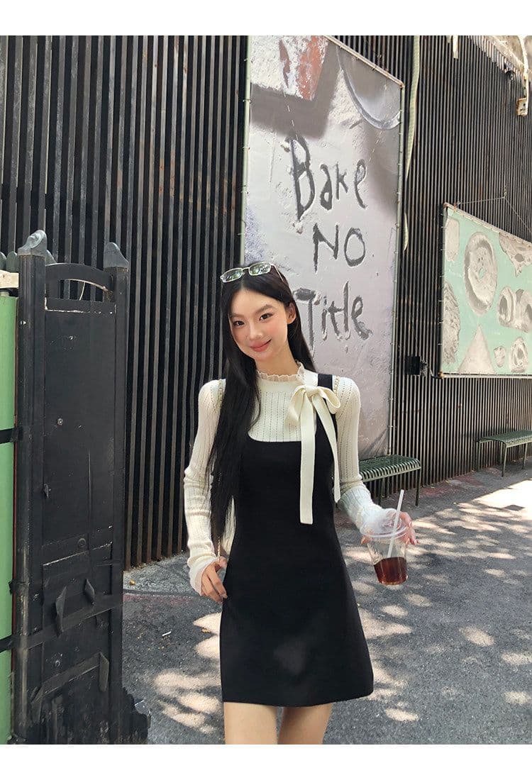 높은 품질 품질 니트 스웨터 여성 가을 한 부서 분위기 센스 맨위 순수한 욕망 몸매 가꾸기 디자인 센스 자이언트 잘 생긴 스웨터 상세 이미지 17
