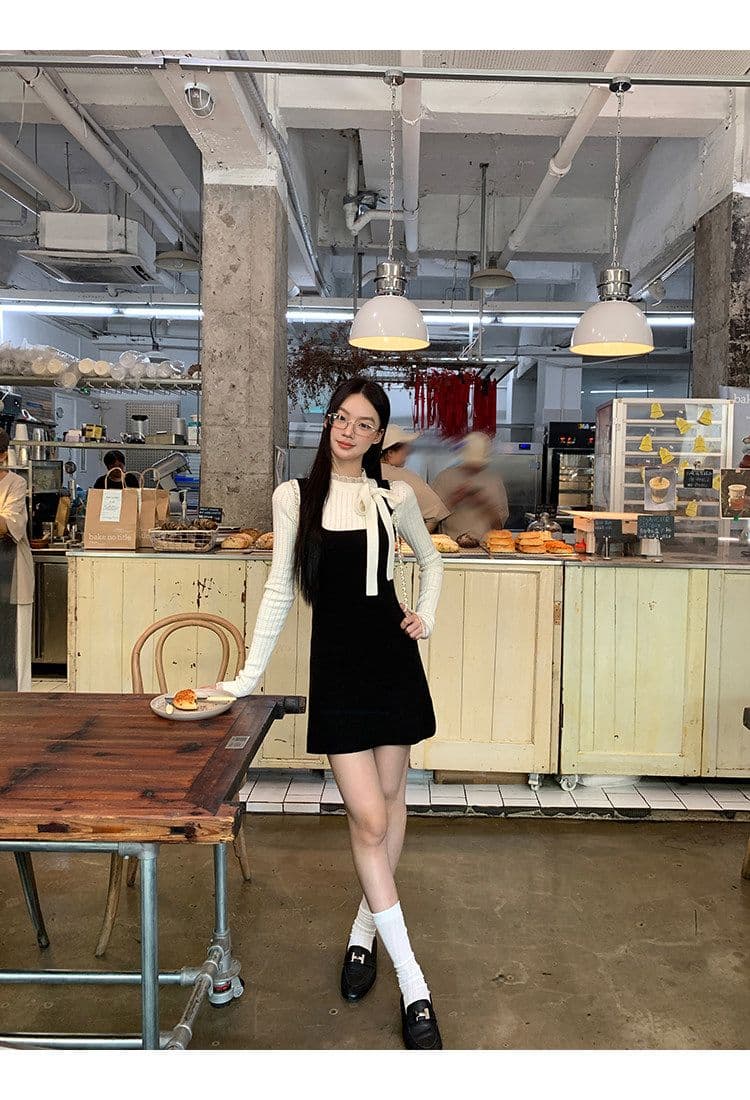 높은 품질 품질 니트 스웨터 여성 가을 한 부서 분위기 센스 맨위 순수한 욕망 몸매 가꾸기 디자인 센스 자이언트 잘 생긴 스웨터 상세 이미지 25