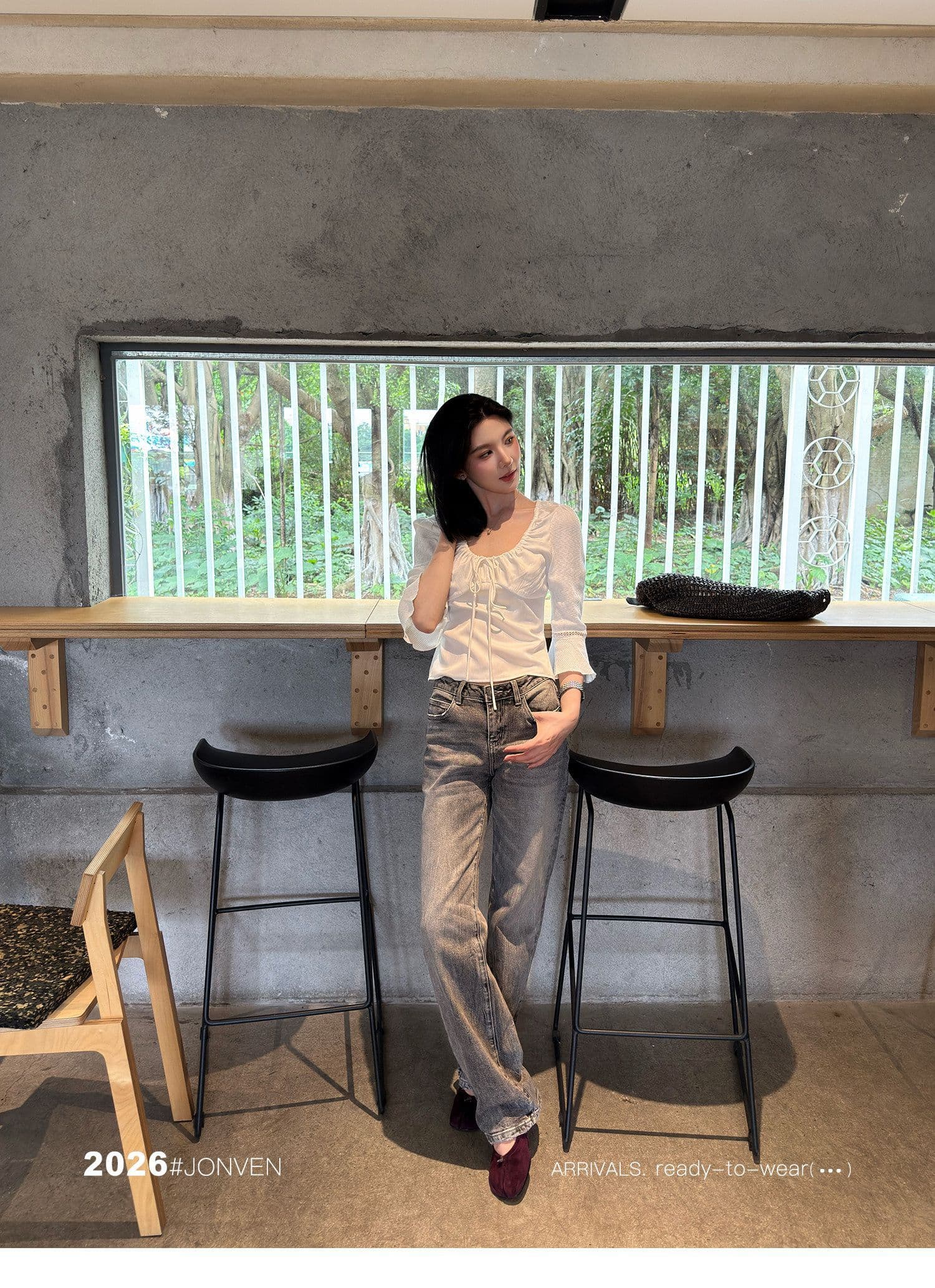 높은 품질 품질 레트로 새틴 대 라운드 넥 주름 맨위 여성 품격 출퇴근 고급 chic Chic 여성 셔츠 상세 이미지 17