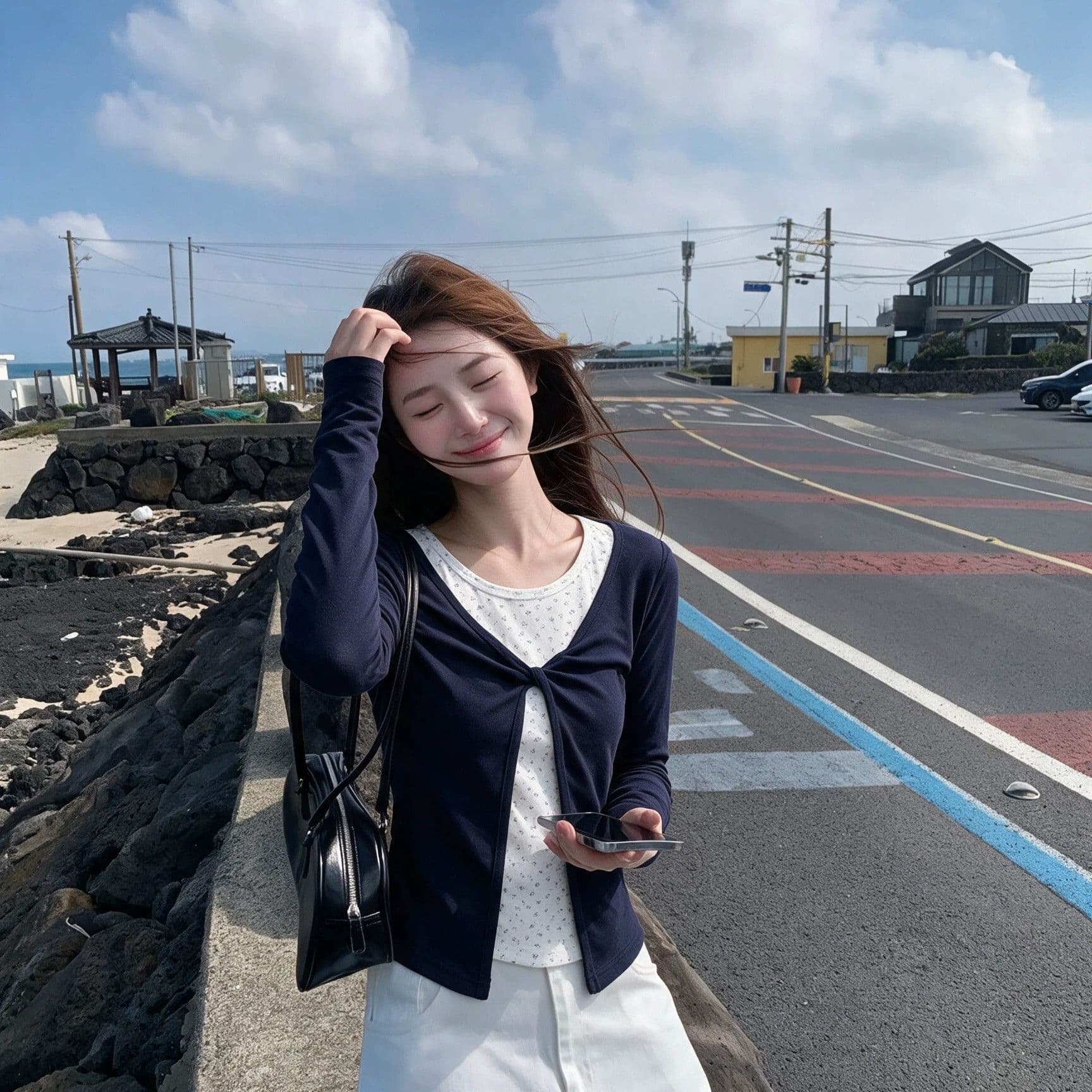 페이크 레이어드 가을 새로운 몸매 가꾸기 인사이드 가져 가라. 기본 셔츠 이미지 4