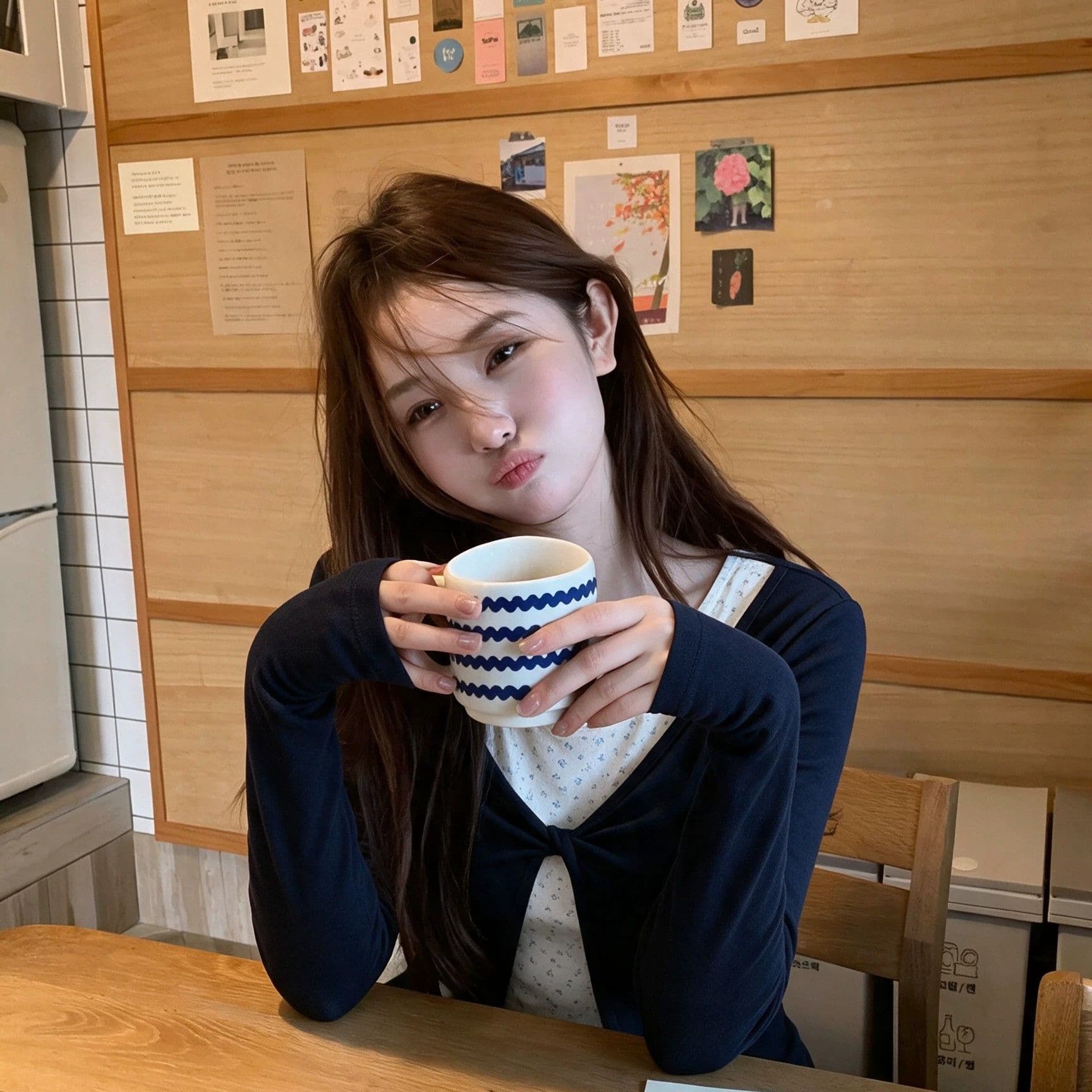 페이크 레이어드 가을 새로운 몸매 가꾸기 인사이드 가져 가라. 기본 셔츠 이미지 3