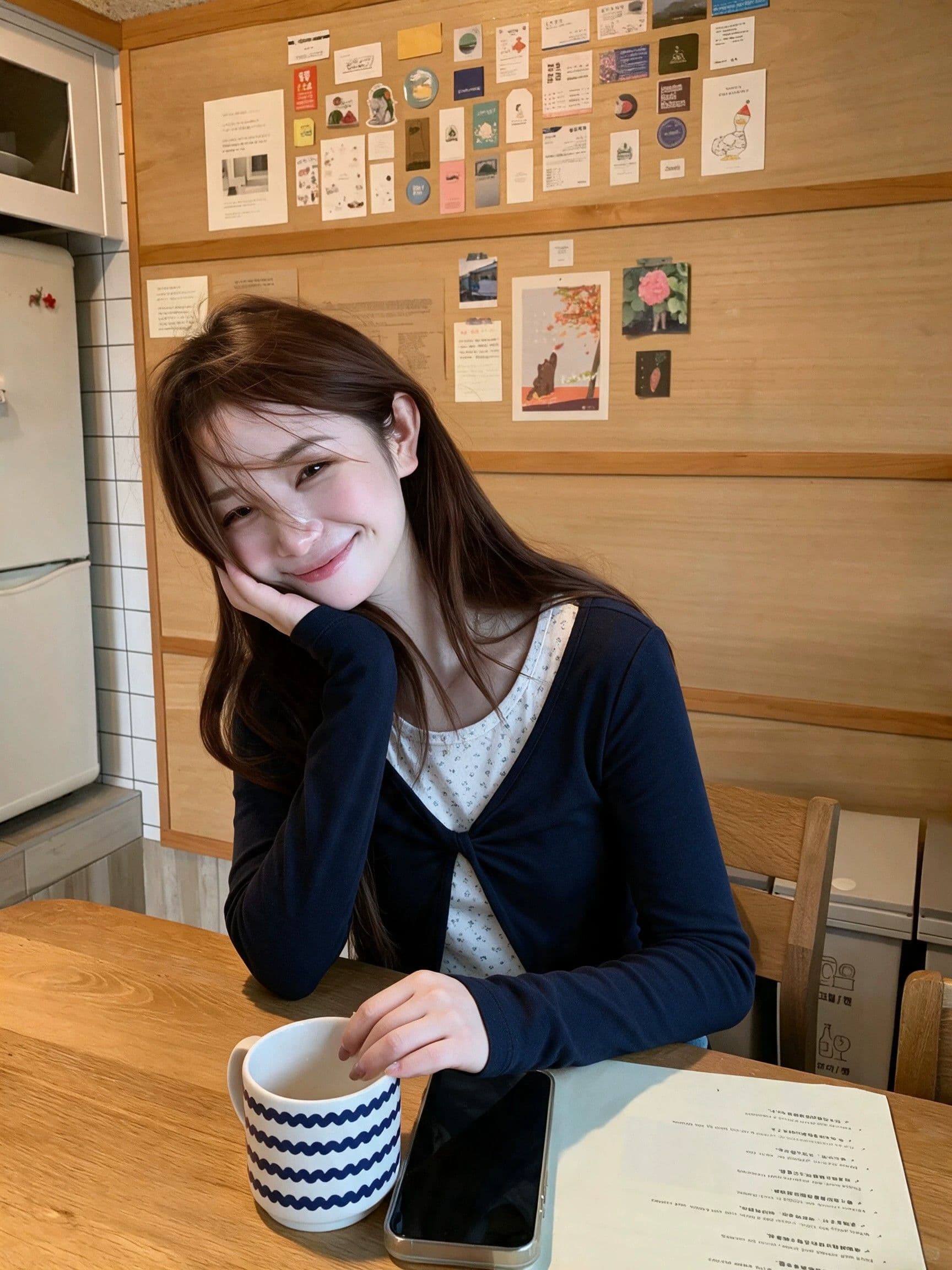 페이크 레이어드 가을 새로운 몸매 가꾸기 인사이드 가져 가라. 기본 셔츠 상세 이미지 2