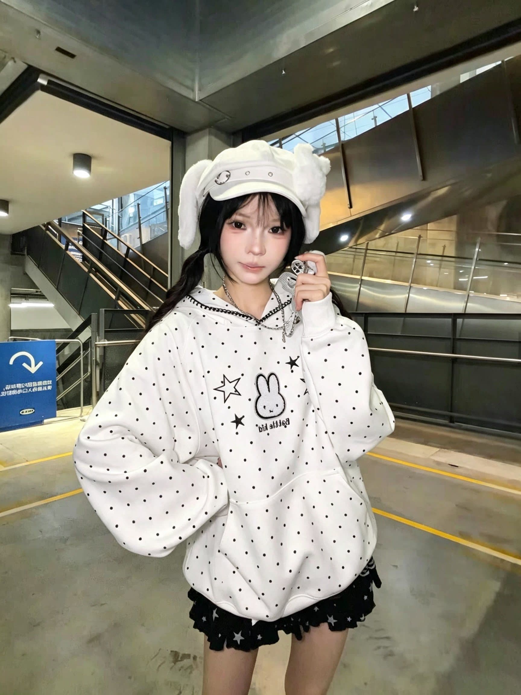 얇은 스타일 털이 있는 원본 솜씨 전후 수건 자수 순수한 Mianhua 면 복합 후드 티 스웨터 여성 상세 이미지 7