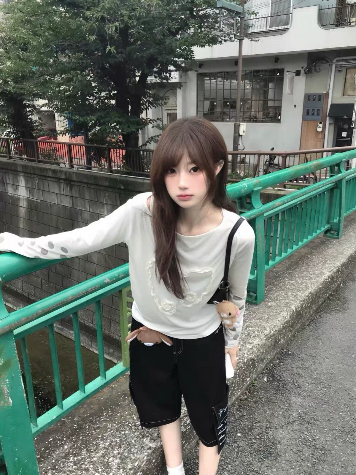 광저우 원단 눈꽃 면 프린트 부형제 보안 버클 행침 카드 긴팔 s-xl 상세 이미지 4